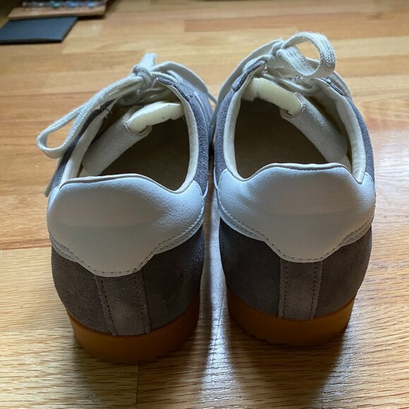 Gola Elan Women's Ash (Gray) and White Sneakers - Picture 7 of 9